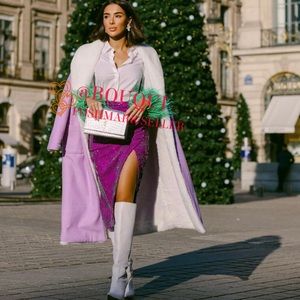 BLOGGERS FAV ZARA HIGH WAISTED SEQUIN SKIRT WITH SLIT